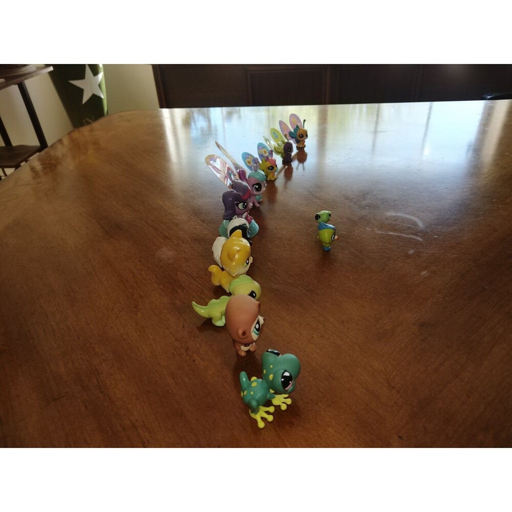 Littlest Pet Shop Lot 12 Pets LPS Butterfly Monkey Caterpillar Magic Motion Cat - Picture 8 of 15
